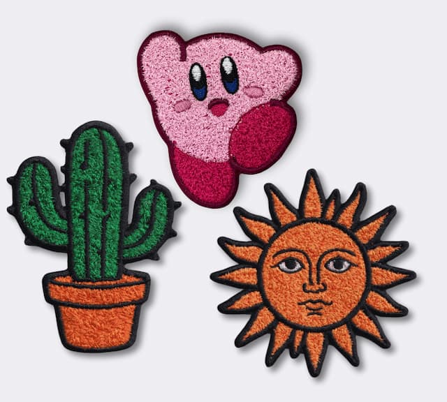 Faux Chenille Badges